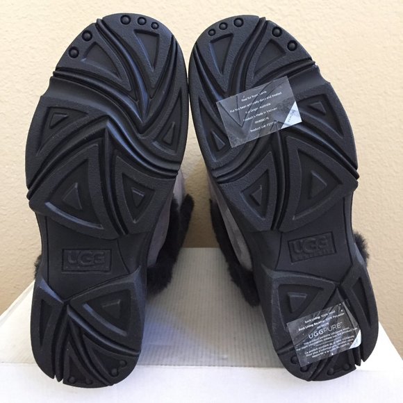 UGG SUNBURST ULTRA TALL BLACK / GREY GRAY WATER RESISTANT BOOTS - Picture 6 of 6